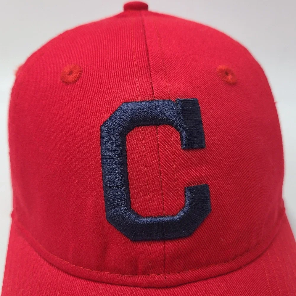 Women Cleveland Indians Hat Strapback New Era 9Forty Red Blue‎ MLB Baseball Logo